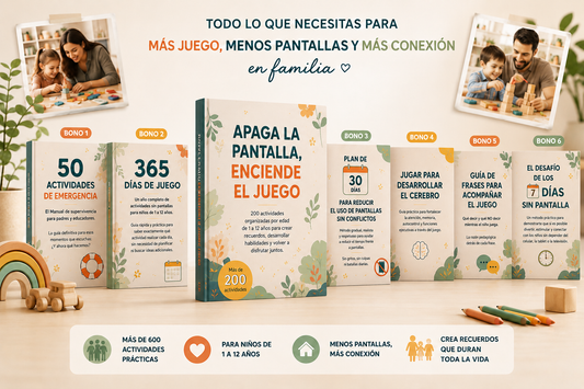 Apaga la pantalla, enciende el juego: 200 actividades organizadas por edad de 1 a 12 anos para crear recuerdos, desarrollar habilidades y volver a disfrutar juntos